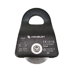 polea simple fija aluminio 12mm negro 26 kn ce en 12278 tast fixed black 4151112 armbury (copia)