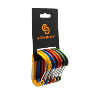 mosquetÓn ergonÓmico aluminio naranja seguro simple automÁtico 24 kn ce en 12275 ace wire 4131160 armbury (copia)
