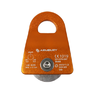 polea simple fija aluminio 12mm naranja 26 kn ce en 12278 tast fixed orange 4151111 armbury (copia)