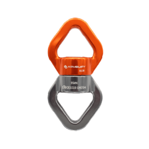 ocho giratorio aluminio naranja negro 35 kn ce en 354 swivel 4154253 armbury