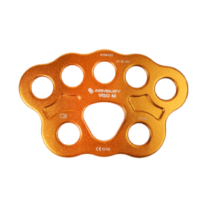placa multianclaje x3 aluminio talla s naranja 35 kn ce rigging plate 4154111 armbury (copia)