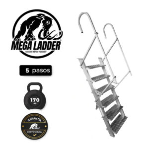 escalera acceso para camiones con barandilla 6 pasos mega ladder (copia)
