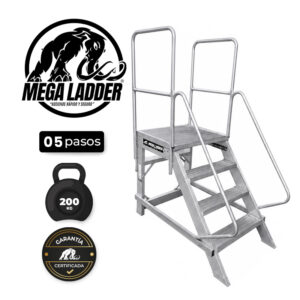 escalera plataforma mixta 4 pasos aluminio megaladder (copia)