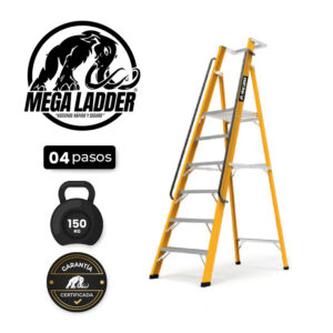 escalera plataforma de aluminio 3 pasos c/carga 150kg megaladder (copia)