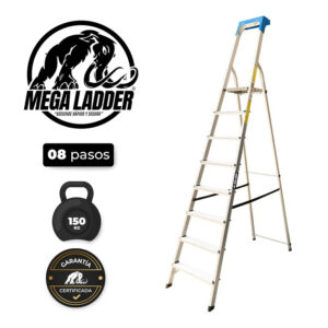escalera banqueta 7 pasos aluminio megaladder (copia)