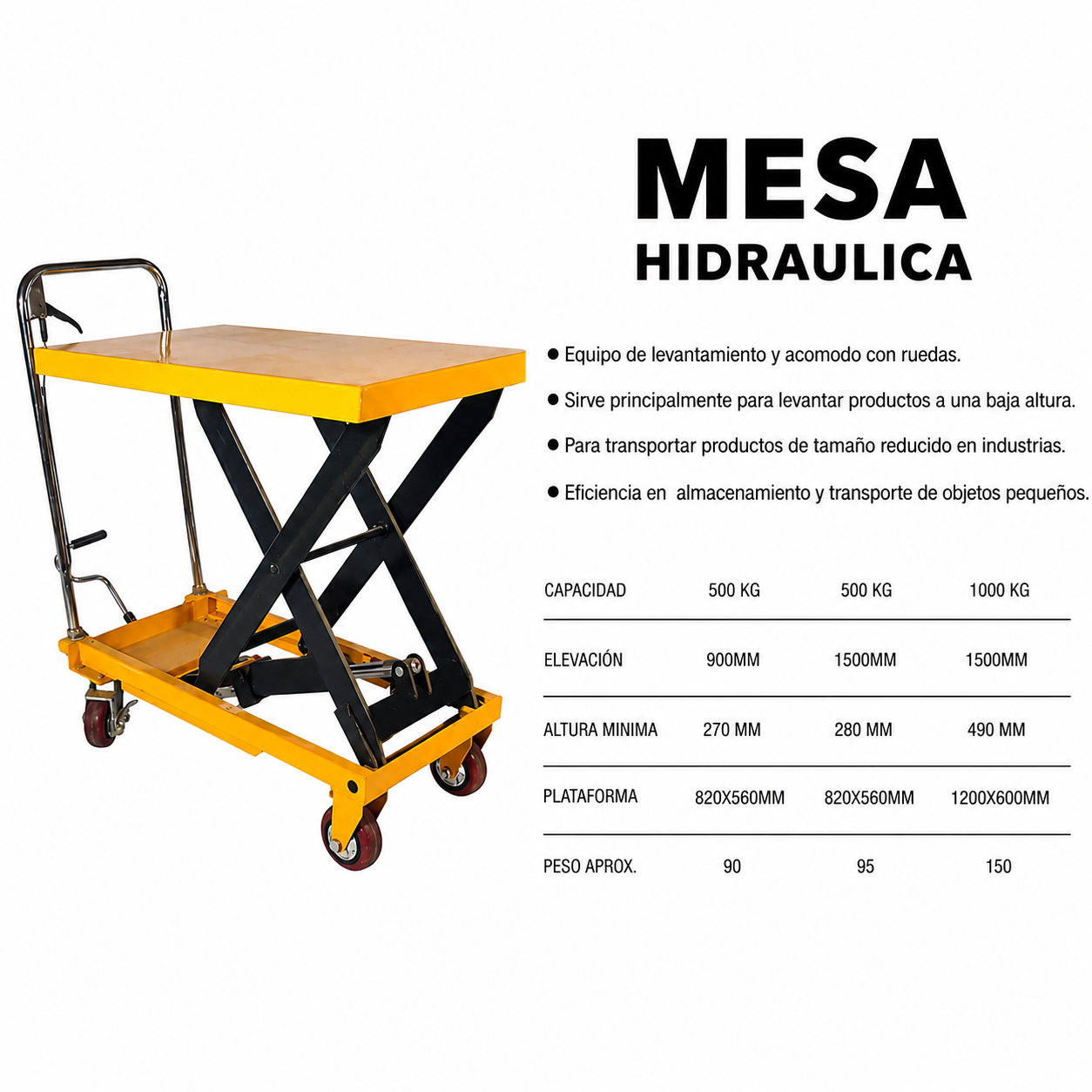 mesa hidráulica mesa hidráulica